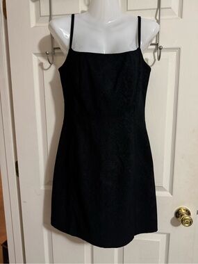 Express Black Dress with Adjustable Straps